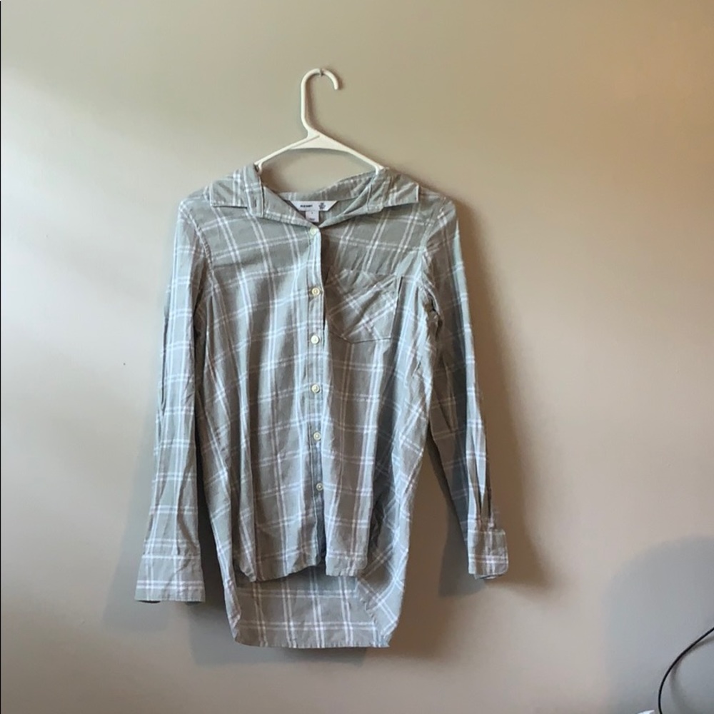 small grey and white flannel